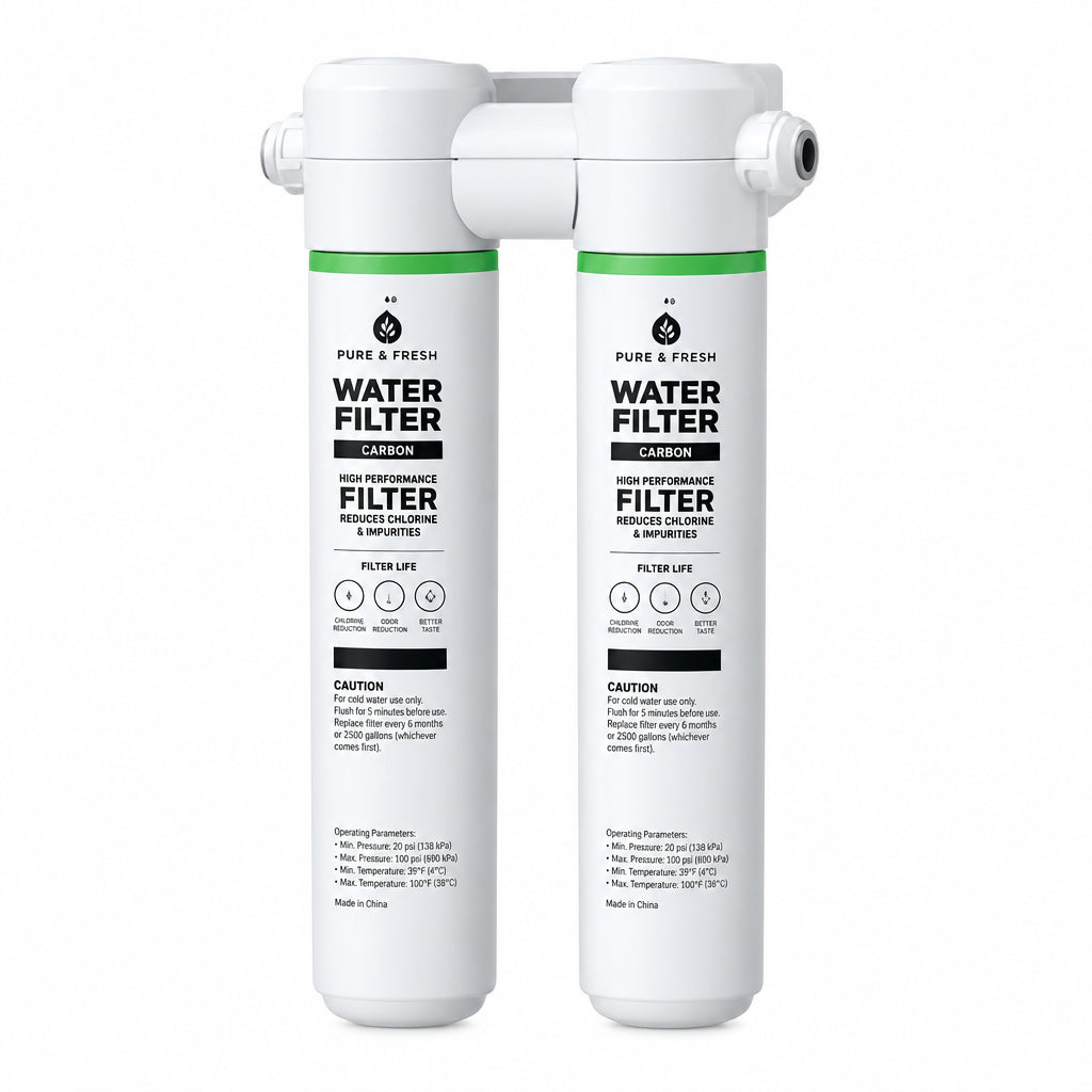 Under Sink Dual Sta Water Filtration System with Faucet