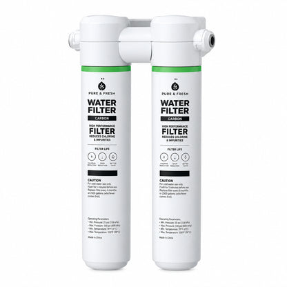 Under Sink Dual Sta Water Filtration System with Faucet