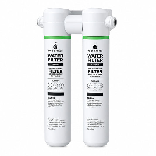 Under Sink Dual Sta Water Filtration System with Faucet