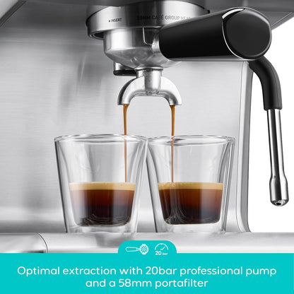Ultra Espresso Machine, Barista Espresso Maker with Steam Wand